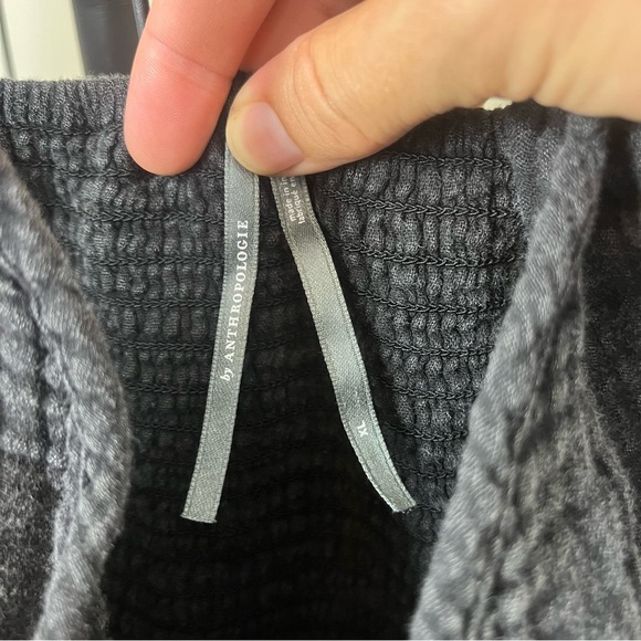 ANTHROPOLOGIE The Teagan Smocked Halter Dress Gauzy Cotton Washed Black Dress XL - Picture 6 of 8